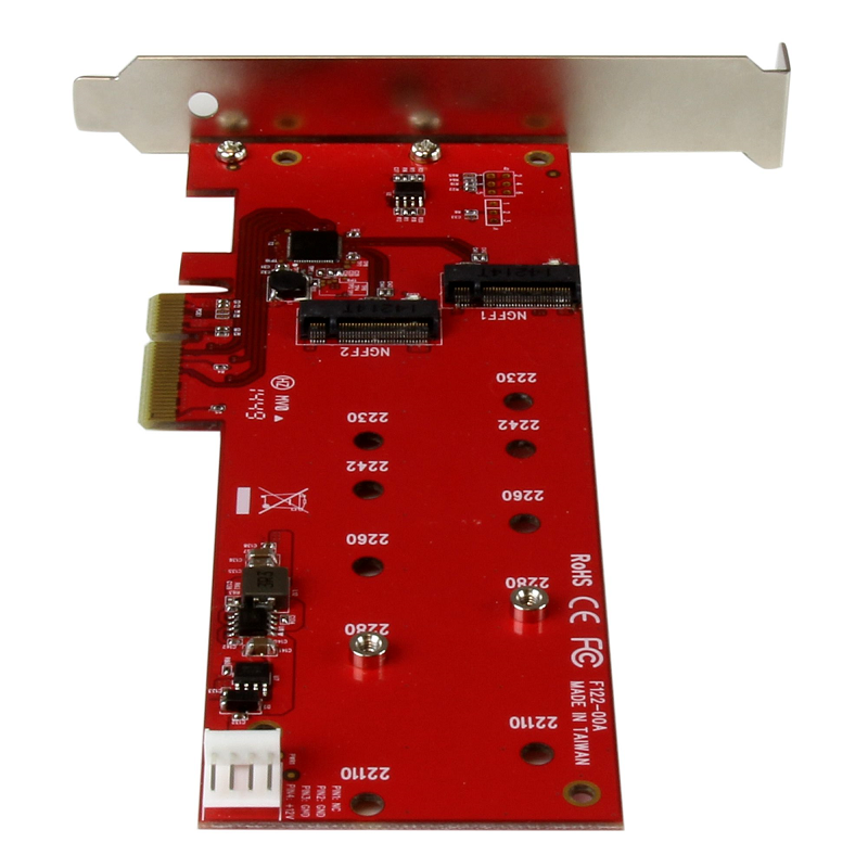 StarTech PEX2M2 2x M.2 SATA SSD Controller Card - PCIe